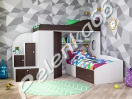 Кровать-чердак "Кадет-2" с дополнительной кроватью - Интернет-магазин детских товаров Pelenka66 Екатеринбург