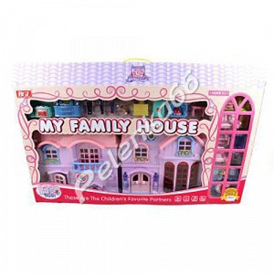 Домик для куклы "Дом моей семьи", 29 предметов, свет, звук - Интернет-магазин детских товаров Pelenka66 Екатеринбург