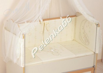 Комплект в кроватку для новорожденного "Облачка" арт 87 - Интернет-магазин детских товаров Pelenka66 Екатеринбург