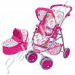 FEI LI TOYS Кукольная коляска 2 в 1 66*45*69cm, розовый - Интернет-магазин детских товаров Pelenka66 Екатеринбург