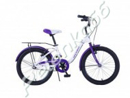 Велосипед Veltory (20-902V) белый/фиолетовый - Интернет-магазин детских товаров Pelenka66 Екатеринбург