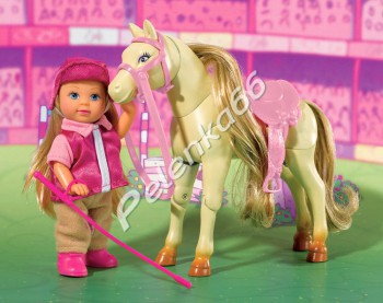 Кукла Еви на прыгающей лошади 5730945 - Интернет-магазин детских товаров Pelenka66 Екатеринбург