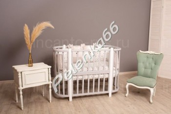 Кроватка детская Incanto Nuvola 3 в 1 цвет серый/белый - Интернет-магазин детских товаров Pelenka66 Екатеринбург